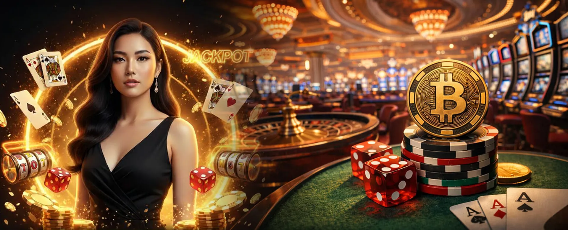 Dynamic 8k8 Online Casino background with vibrant lights and gaming elements